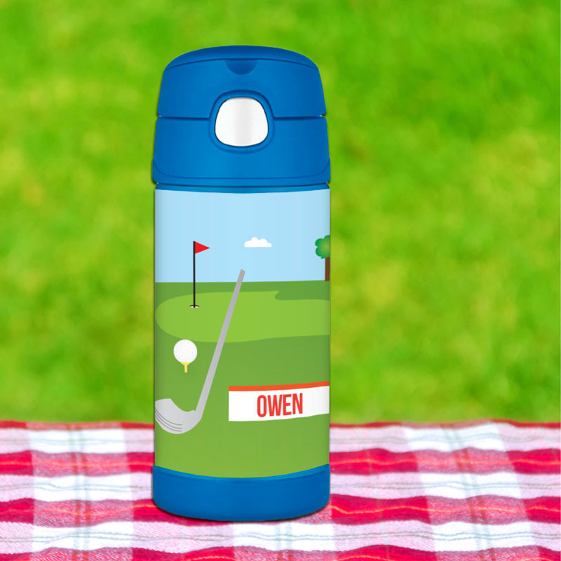 My Love for Golf Personalized Thermos