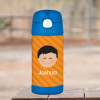 Just Like Me Boy Orange Personalized Thermos