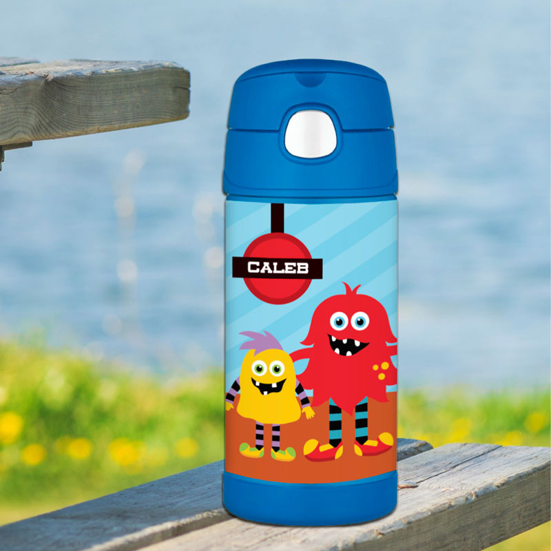 Monster Attack Personalized Kids Thermos