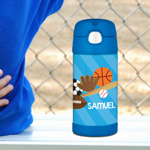 Sports Fan Personalized Thermos Bottle