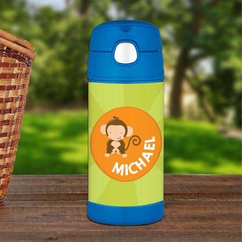 Cute Baby Monkey Personalized Thermos Funtainer