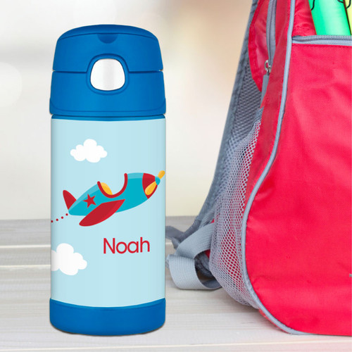 Fly Little Plane Personalized Thermos