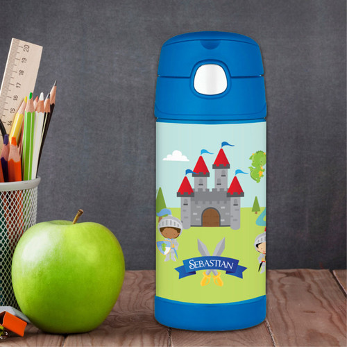 The Three Knights Personalized Boy Thermos