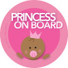 Baby on Board Decal w African American Girl | Spark & Spark