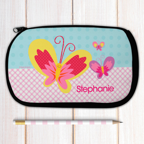 Smiley Butterfly Pencil Case