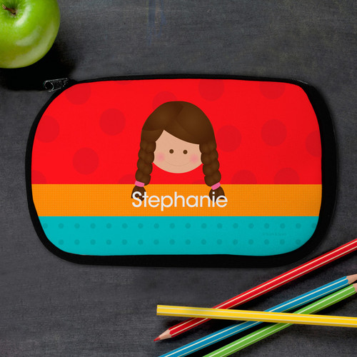 Just Like Me Girl-Red Pencil Case