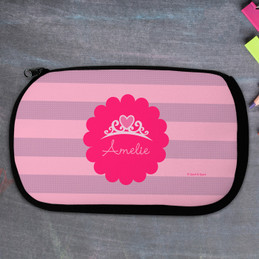 Pretty Princess Tiara Personalized Pencil Case For Kids