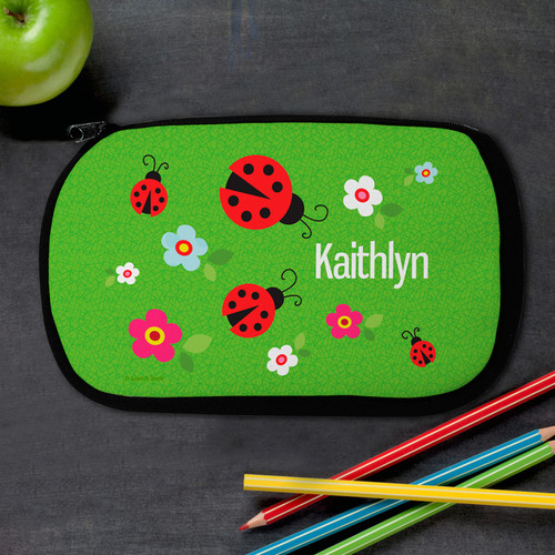 Lady Bug Personalized Pencil Case For Kids