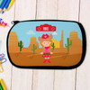 Red Hair Cowgirl Pencil Case