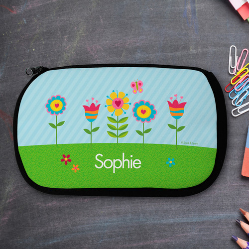 Spring Blooms Personalized Pencil Case For Kids