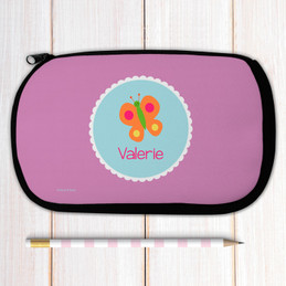 Sweet Butterfly Personalized Pencil Case For Kids