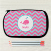 Sweet Pink Whale Personalized Pencil Case For Kids