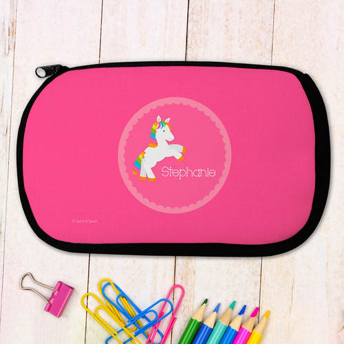 Playful Pony Personalized Pencil Case For Kids