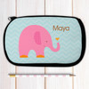 Sweet Pink Elephant Personalized Pencil Case For Kids