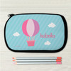 Pink Hot Air Balloon Personalized Pencil Case For Kids