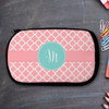 Pretty Pink Quatrefoil Personalized Pencil Case For Kids