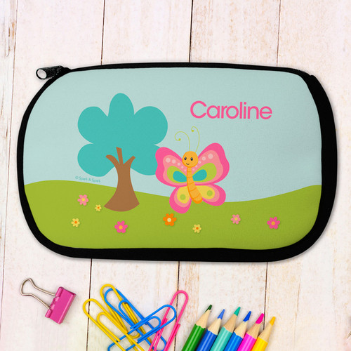 Cute And Sweet Butterfly Personalized Pencil Case For Kids
