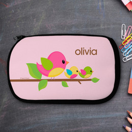 Singing Birds Personalized Pencil Case For Kids