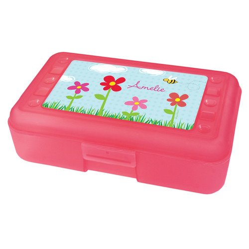 spring flowers pencil box for kids
