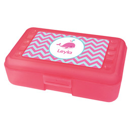 sweet pink whale pencil box for kids