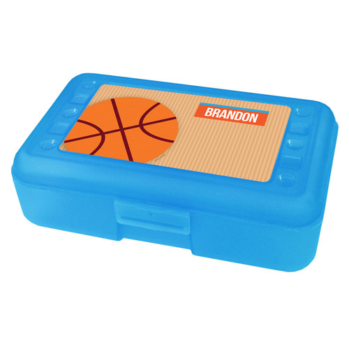 Basketball Fan Boy Personalized Pencil Box