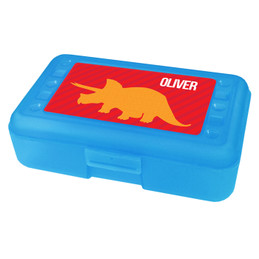 Dino and me Red Personalized Pencil Box