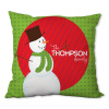The Snowman is Here Personalized Pillow