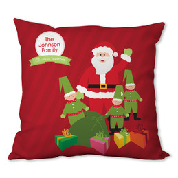 Santa's Tradition Personalized Pillow