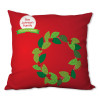 A Modern Wreath Personalized Pillow