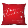 Merry Christmas Message Personalized Pillow