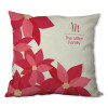 Shiny Poinsettas Personalized Pillow