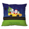 Santa in his Cool Ride Personalized Pillow