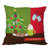 Xmas Cookies and Cocoa Personalized Pillow