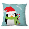 Hello from Mr. Penguin Personalized Pillow