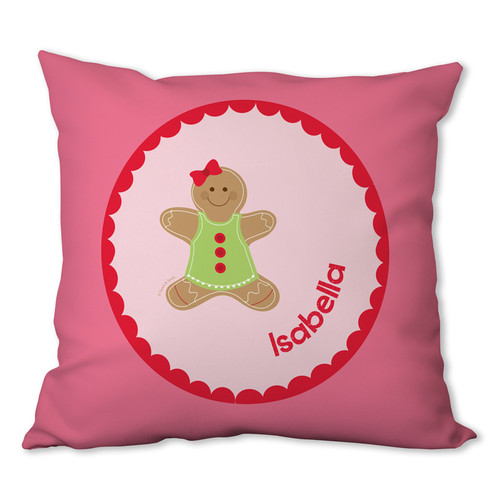 Xmas Cookie for Me (Pink) Personalized Pillow