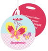 Smiley Butterfly Kids Luggage Tags