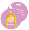 Just Like Me Girl Lavender Luggage Tags For Kids