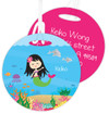Sweet Asian Mermaid Kids Bag Tags
