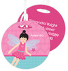 Black Hair Fairy Girl Luggage Tags For Kids