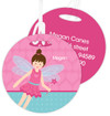Brunette Fairy Girl Luggage Tags For Kids