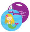 Cute Blonde Mermaid Kids Luggage Tags