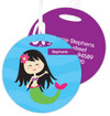 Cute Asian Mermaid Kids Luggage Tags