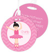 Sweet Asian Ballerina Luggage Tags For Kids