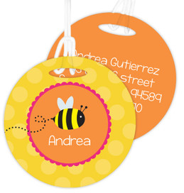 Fly Little Bee Luggage Tags For Kids