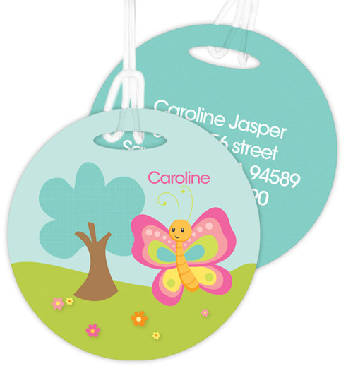 Cute And Sweet Butterfly Luggage Tags For Kids