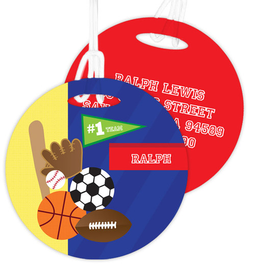 My Love For Sports Kids Luggage Tags