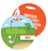 My Love For Golf Kids Bag Tags