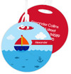 Sailing The Blue Ocean Luggage Tags For Kids