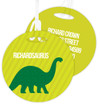 Dino And Me - Green Kids Luggage Tags