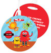Monster Attack Kids Luggage Tags